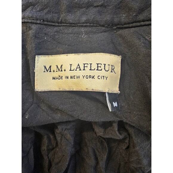 M.M.LaFleur Women's Collared Neck Cardigan Sweater Long Sleeve Black Size M - Picture 3 of 5